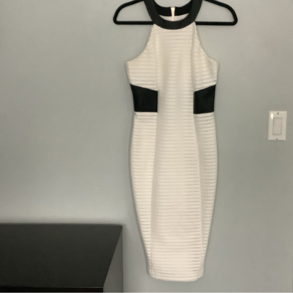 Guess Halter Black and White Dress
